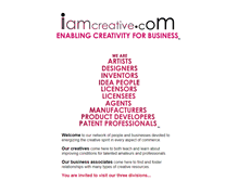 Tablet Screenshot of iamcreative.com